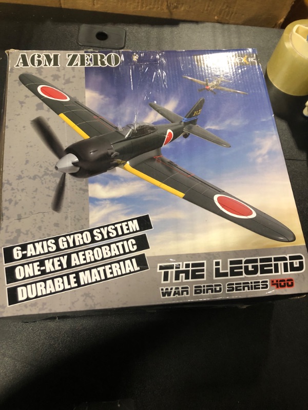 Photo 1 of Romote Control Airplane Zero Fighter, 4 Channel RTF RC Plane with 6-Axis Gyro, WW2 Warbird Aircraft Toy Gift for Adults & Kid