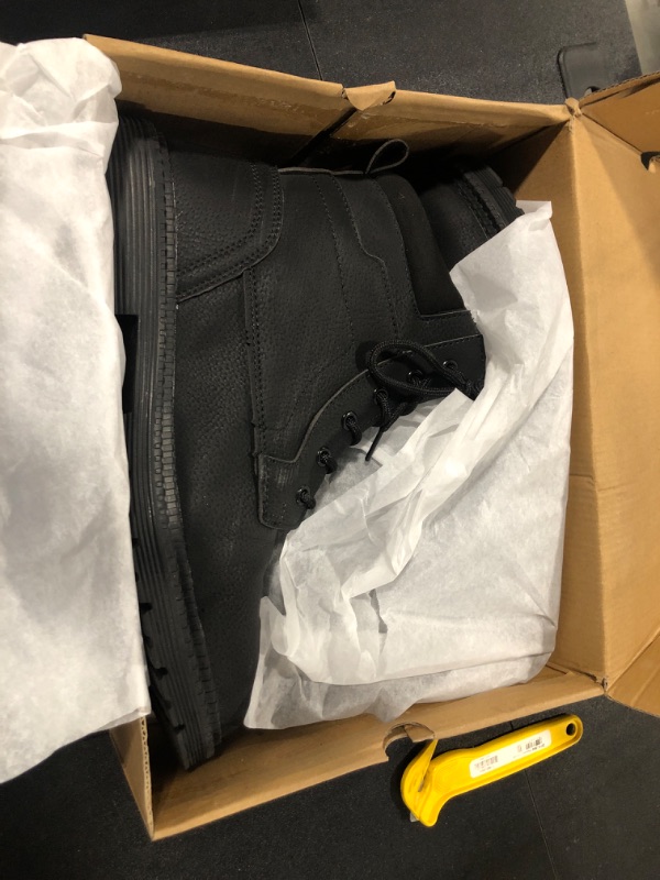 Photo 1 of ANGRYRAM Steel Toe Boots for Men Work Boots Slip Resistant Safety Shoes Indestructible Industrial Construction Working Boots Waterproof 10.5