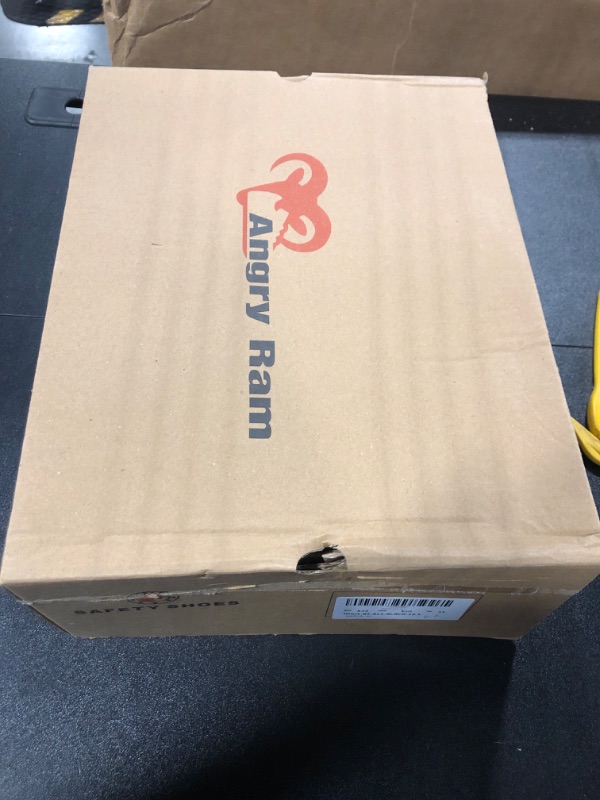 Photo 1 of ANGRYRAM Steel Toe Boots for Men Work Boots Slip Resistant Safety Shoes Indestructible Industrial Construction Working Boots Waterproof 10.5