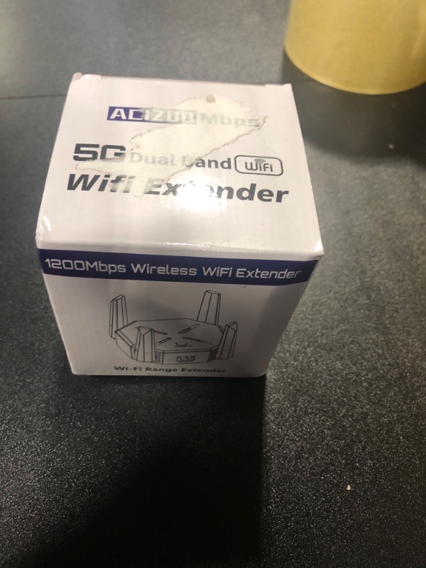 Photo 2 of 2024 WiFi Extender Signal Booster, WiFi Extender for Home Cover up to 1200Mbps (8500sq.ft), WiFi 2.4&5GHz Dual Band WPS WiFi Signal Strong Penetrability, 360° Coverage, Supports Ethernet Port(White)