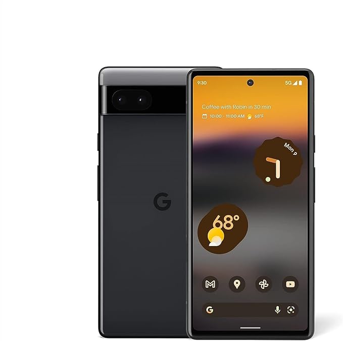 Photo 1 of Google Pixel 6a - 5G Android Phone - Unlocked Smartphone with 12 Megapixel Camera and 24-Hour Battery - Charcoal