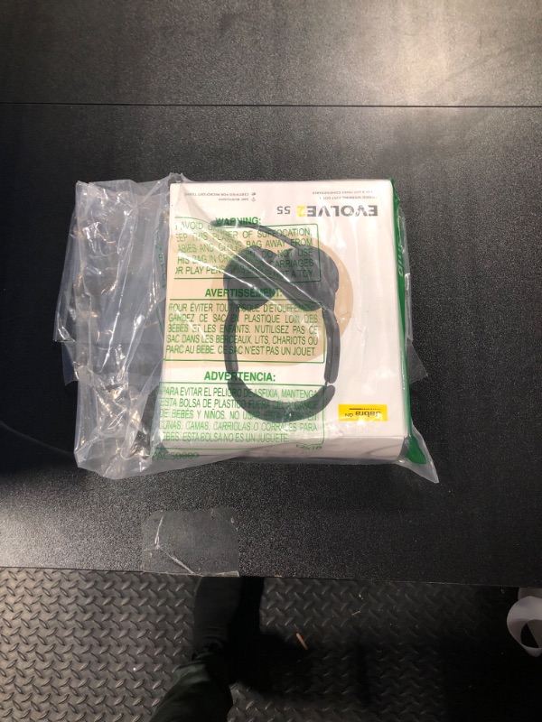Photo 1 of Jabra Evolve2 55 Stereo Wireless Headset - Features AirComfort Technology, Noise-Cancelling Mics & Active Noise Cancellation - MS Teams Certified, Works with Other Platforms - Black