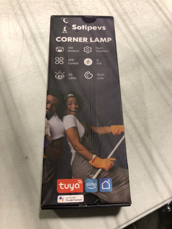 Photo 1 of Corner Floor Lamp - LED Corner Lamp Works with Alexa, Smart APP and Remote Control, RGB Floor Lamp with DIY Colors & Music Sync, Timer Setting, Color Changing Lamps for Bedroom Living Room Gaming Room