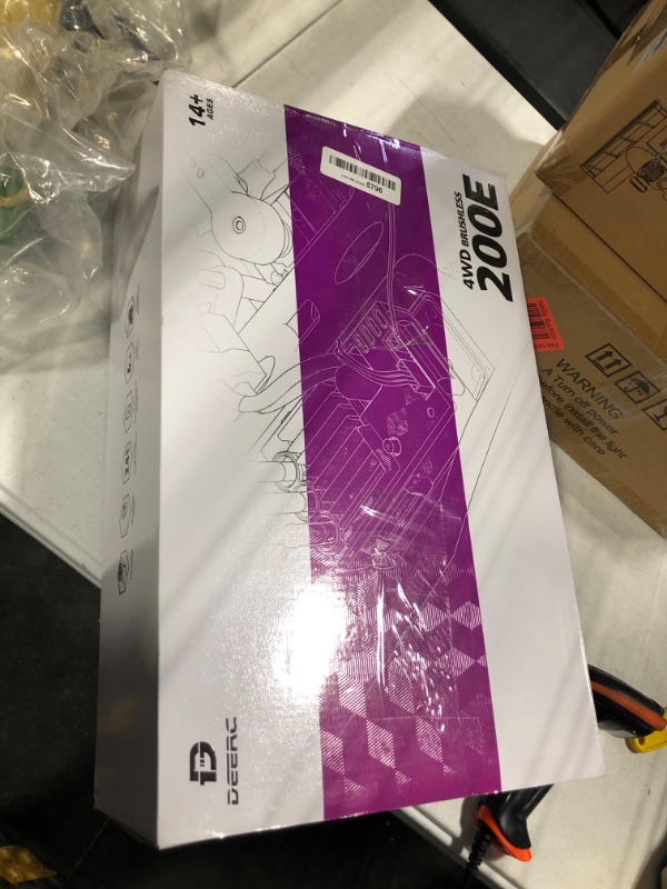 Photo 1 of DEERC 200E 1:10 Large 3S Brushless High Speed RC Cars for Adults, 4X4 Fast RC Trucks W/Extra Shell LED Headlight, 60 KM/H, All Terrain Remote Control Car, Offroad Monster Truck for Boys,2 Battery