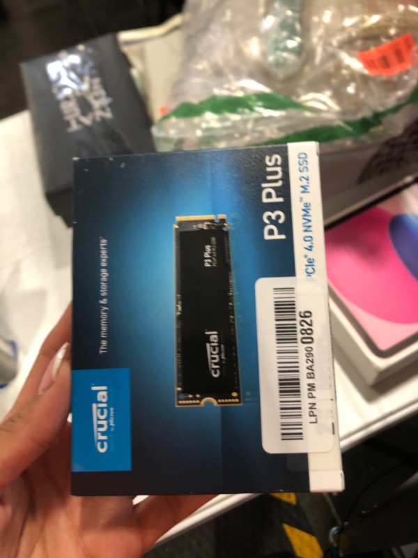 Photo 2 of Crucial P3 Plus 2TB PCIe Gen4 3D NAND NVMe M.2 SSD, up to 5000MB/s - CT2000P3PSSD8