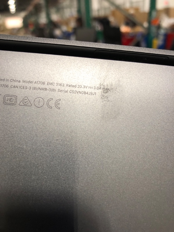 Photo 4 of ** DOES NOT STAY ON**
Apple 13in MacBook Pro, Retina, Touch Bar, 3.1GHz Intel Core i5 Dual Core, 8GB RAM, 256GB SSD, Space Gray, MPXV2LL/A (Renewed)
