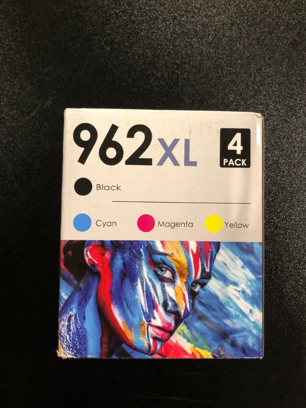 Photo 2 of 962XL Ink Cartridges Combo Pack (4-Pack, Black/Cyan/Magenta/Yellow) Compatible 962XL 962 Ink Cartridges