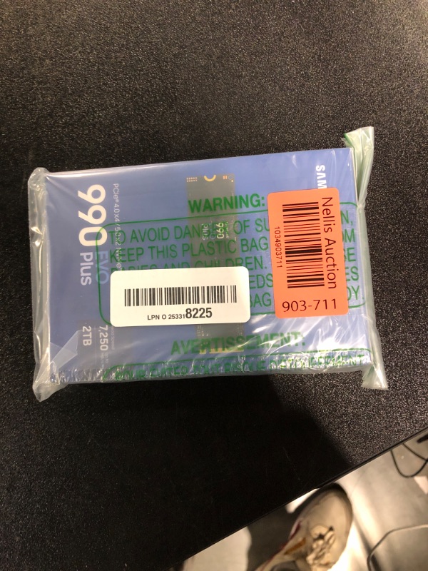 Photo 1 of SAMSUNG 990 EVO Plus SSD 2TB, PCIe Gen 4x4, Gen 5x2 M.2 2280, Speeds Up-to 7,250 MB/s, Upgrade Storage for PC/Laptops, HMB Technology and Intelligent Turbowrite 2.0, (MZ-V9S2T0B/AM)