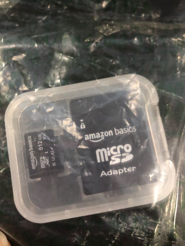 Photo 2 of Amazon Basics Micro SDXC Memory Card with Full Size Adapter