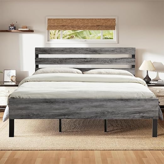 Photo 1 of king hana bed gray