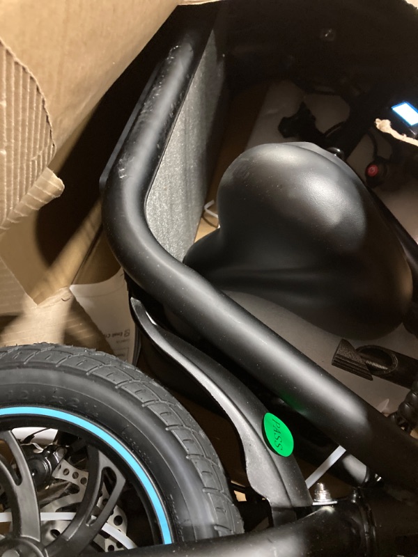 Photo 1 of **MISSING CHARER AND BASKET** URBANMAX C1 Electric Scooter with Seat, 450W Powerful Motor up to 22 Miles Range, Foldable Electric Scooter for Adults Max Speed 15.5 Mph, Electric Scooter for Commuting with Basket