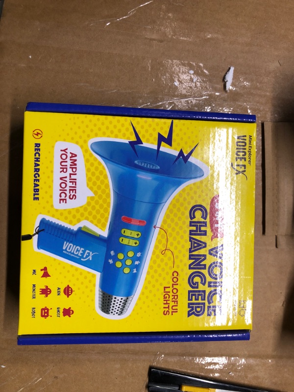 Photo 2 of Mini Explorer Voice Changer for Kids - Voice Changing Device for Boys & Girls Ages 3-8+ Olds - Easter, Birthday Gifts for 3, 4, 5, 7, 8 Year Old Boy - Cool Outdoor Toys Gift Ideas for Kid, Toddler