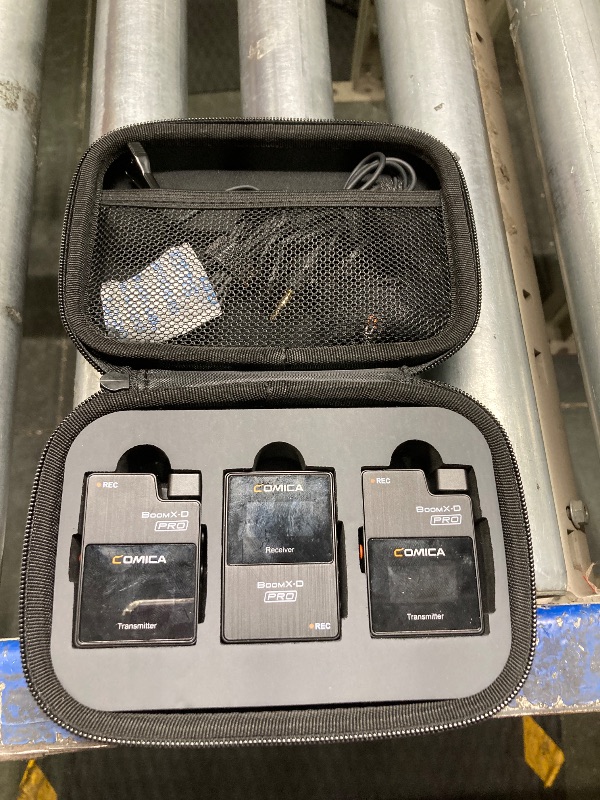 Photo 1 of comica BoomX-D PRO Wireless Lavalier Microphone System with 16GB Storage, Noise Canceling, Safety Audio Track, Lapel Lav Mic for DSLR Camera/iPhone/Smartphone/Android/PC Video/Streaming/Interview