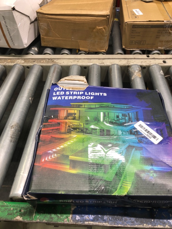 Photo 1 of 300ft Waterproof LED Strip Lights with Bluetooth App, RGB Exterior Rope Lights for Balcony, Deck, Roof, Pool - IP68, Self-Adhesive, Music Sync**LIGHTS ONLY**