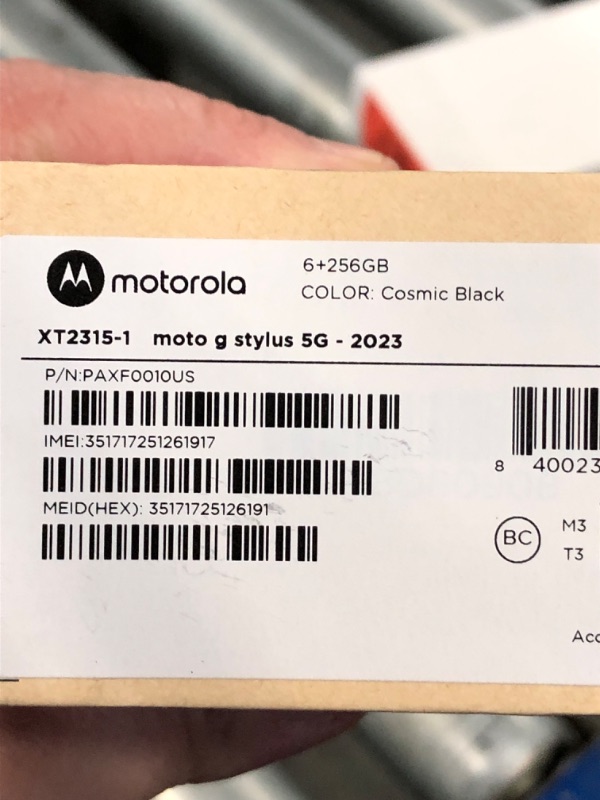 Photo 4 of Motorola Moto G Stylus 5G 2023 Unlocked Made for US 6/256GB 50 MPCamera Cosmic Black**PHONE ONLY-NO CHARGING CABLE OR PLUG OR STYLUS**