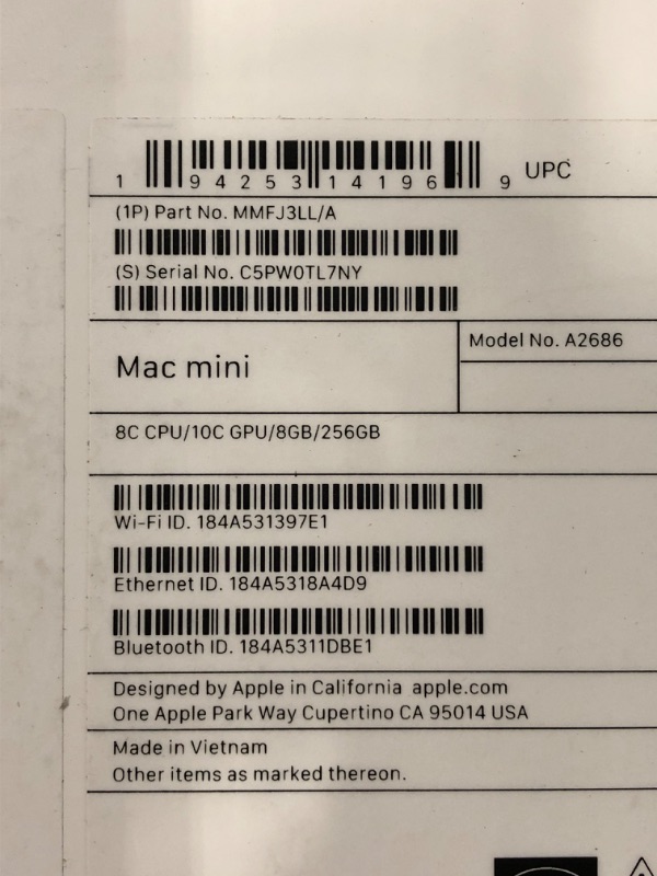 Photo 5 of Apple 2023 Mac Mini Desktop Computer with Apple M2 chip with 8?core CPU and 10?core GPU