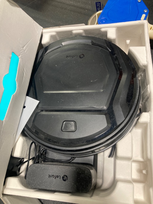 Photo 2 of ****VERY USED****Lefant Robot Vacuum Cleaner Slim Quiet,2200Pa Powerful Suction,120 Mins Runtime,6 Cleaning Modes,Wi-Fi/App/Alexa,Self-Charging Pet Hair Robotic Vacuum Ideal for Hard Floor,Low-Pile Carpet,M210 Pro