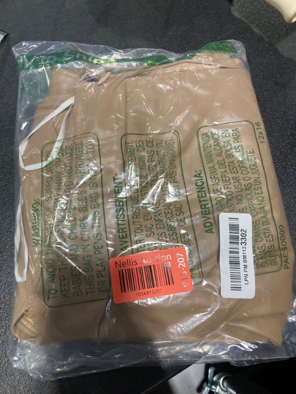 Photo 1 of ***MINOR DAMAGE ON ZIPPER***Belle Poque Leather Pencil Skirts for Women High Waisted Bodycon Pencil Skirt Below Knee Khaki M