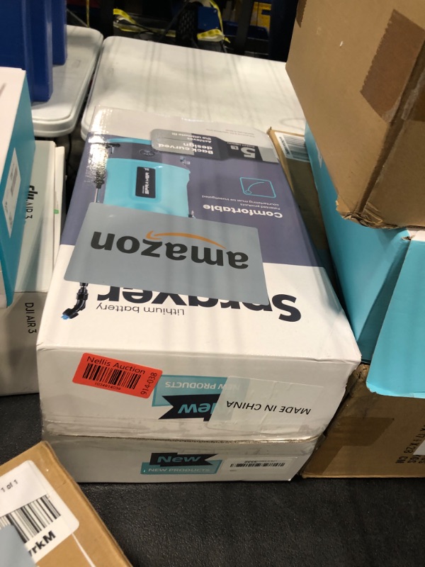 Photo 2 of 1.35 Gallon Battery Powered Sprayer for Long Time Spray, Garden Sprayer & Weed Sprayer in Lawn and Garden Double Battery