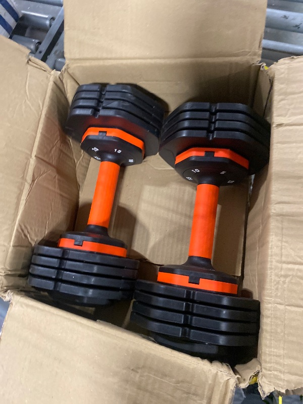 Photo 3 of 25LB 55LB Adjustable Dumbbells Set