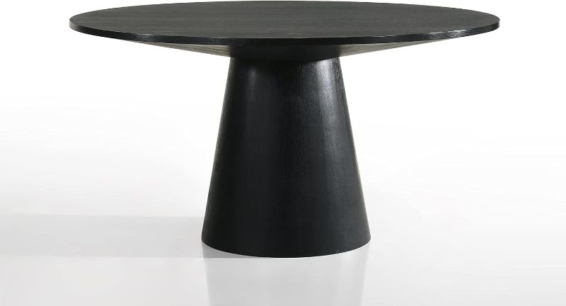 Photo 1 of ***Partial Set, Only Table Top.*** Lilola Home Jasper Ebony Black 48" W Contemporary Round Dining Table Top