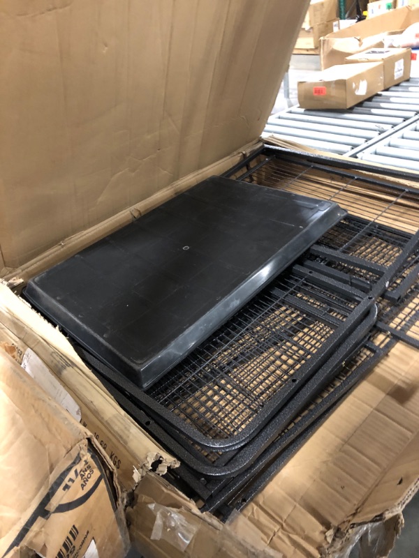Photo 1 of ***Stock photo is a similar item*** Heavy Duty Dog Crate Steel Escape Proof, Kennel with Removable Tray