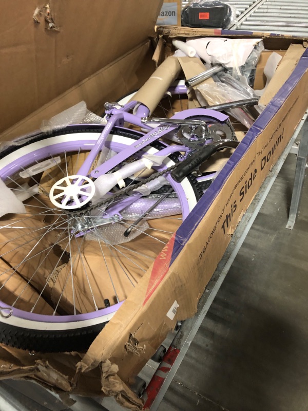 Photo 3 of ***Damaged packaging*** ***Dirty item*** JOYSTAR 20" 24" 26" Beach Cruiser Bike for Girls, Boys, Mens and Womens, Single Speed Kids Cruiser Bikes with Coaster Brake, Multiple Colors