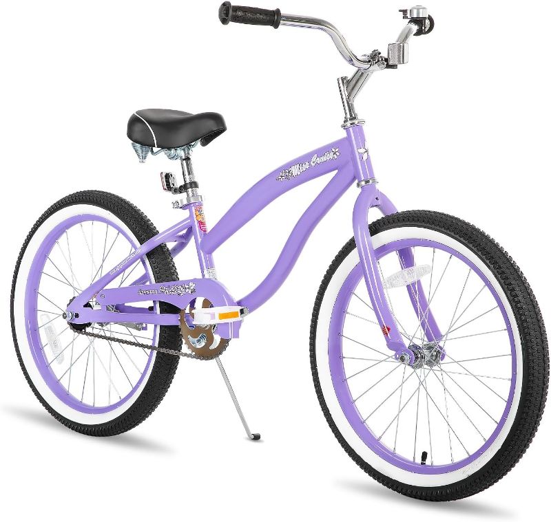 Photo 1 of ***Damaged packaging*** ***Dirty item*** JOYSTAR 20" 24" 26" Beach Cruiser Bike for Girls, Boys, Mens and Womens, Single Speed Kids Cruiser Bikes with Coaster Brake, Multiple Colors