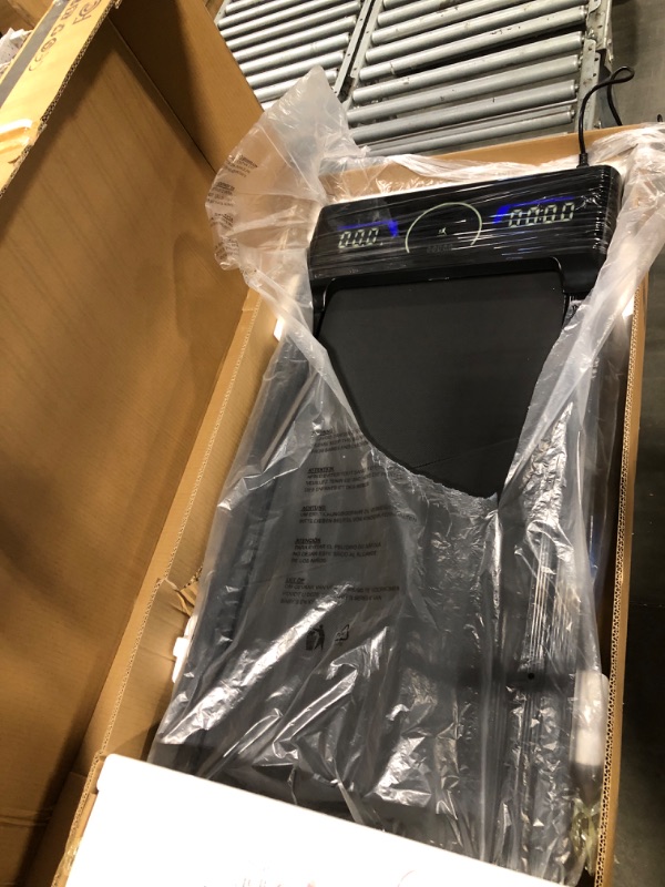 Photo 1 of TRAILVIBER Walking Pad Treadmill with 12% 9-Level Auto Incline, 450 lbs Capacity and RGB LED Screen Under Desk Treadmill with Auto Incline and Hiking Mode, Compact Treadmills for Home Small/Office