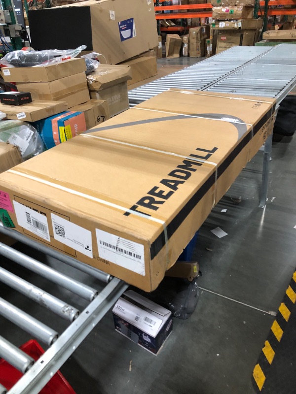 Photo 1 of TRAILVIBER Walking Pad Treadmill with 12% 9-Level Auto Incline, 450 lbs Capacity and RGB LED Screen Under Desk Treadmill with Auto Incline and Hiking Mode, Compact Treadmills for Home Small/Office