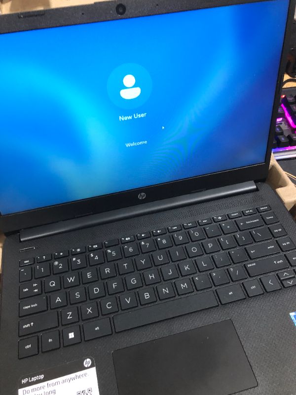 Photo 8 of **PASSWORD LOCKED (UNKNOWN)** HP Stream 14" HD Lightweight Laptop, Intel Celeron N4120, 16GB RAM, 224GB Storage(64GB eMMC + 160GB Docking Station), Intel UHD Graphics, HD Webcam, 1 Year Office 365, WiFi, Bluetooth, Win 11s, Black