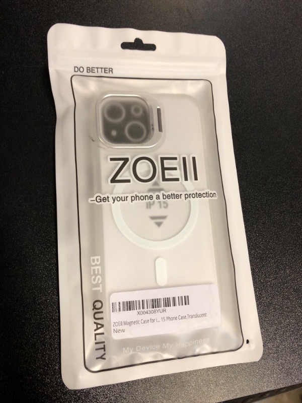 Photo 2 of ZOEII for iPhone 15 Magnetic Case for iPhone 15 Case Magnetic,[ Compatible with MagSafe],Yellowing Resistant,Slim Cover for iPhone 15 Case,Translucent