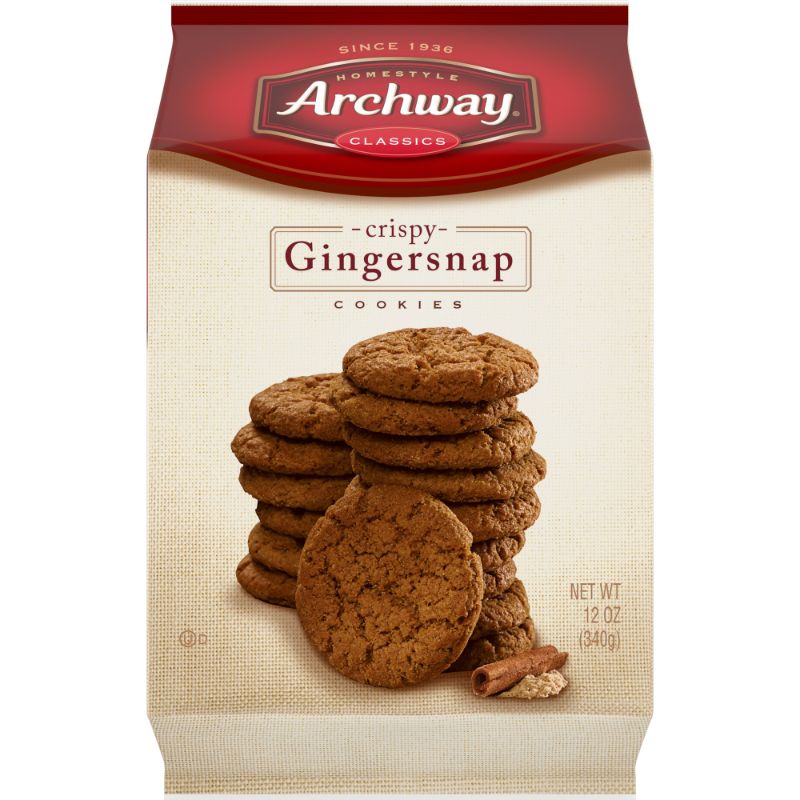 Photo 1 of Archway Cookies Crispy Gingersnap Cookies 12 Oz EXP DEC 21 2024
