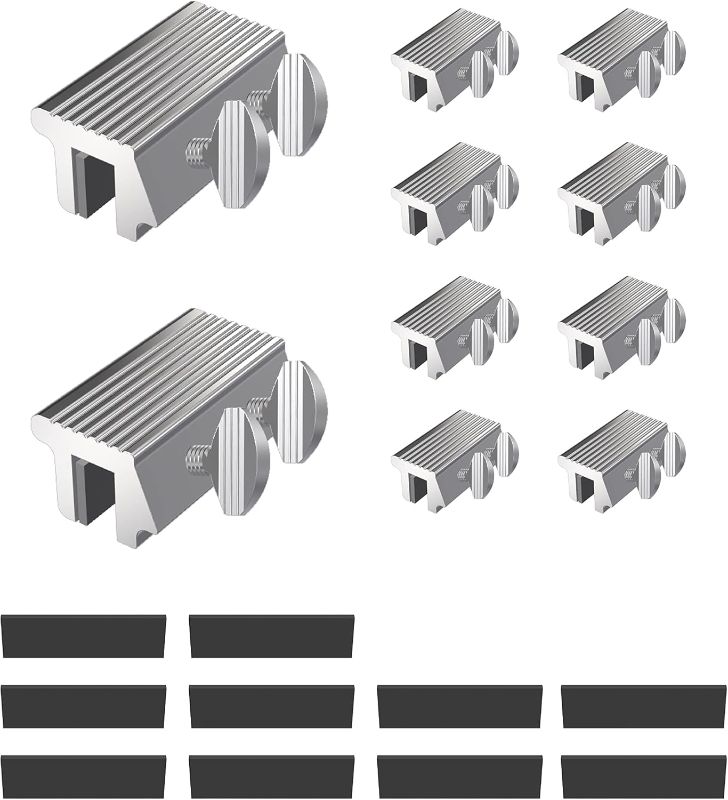 Photo 1 of Door Lock Sliding Window Security 10 Pack of Bars for Home Improvement and Protection - Aluminum Alloy Home Security Door Stopper Set for Vertican and Horizontal Sliding Windows (10 Pack)
