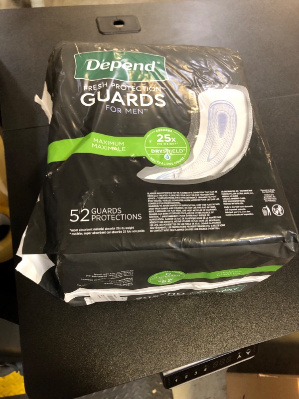 Photo 2 of Depends Men's Incontinence Guards/Pads, One Size, 1 Count