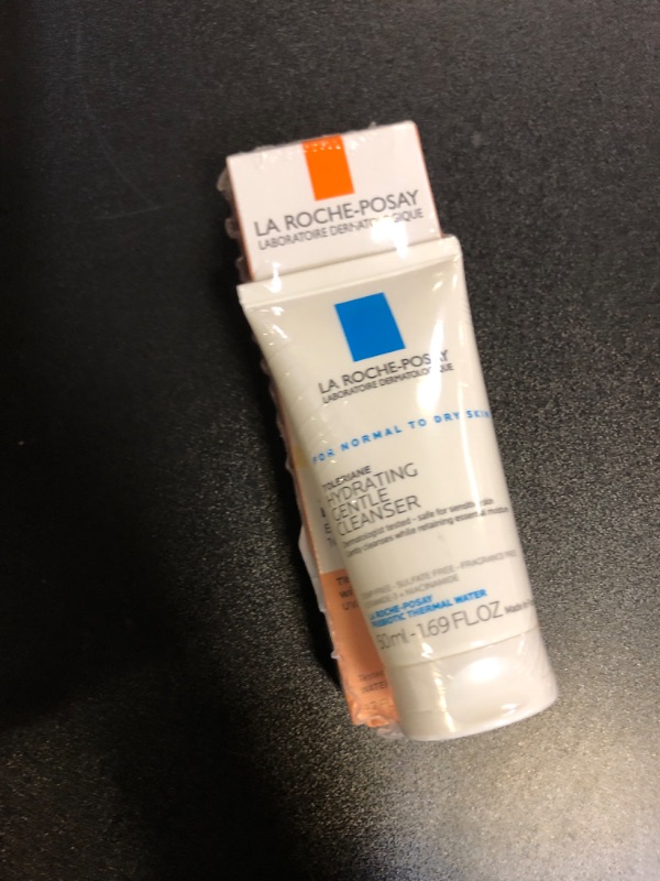 Photo 2 of La Roche-Posay Anthelios Tinted SPF 50 Sunscreen and Toleriane Gentle Cleanser Travel Set - With Titanium Dioxide and Niacinamide