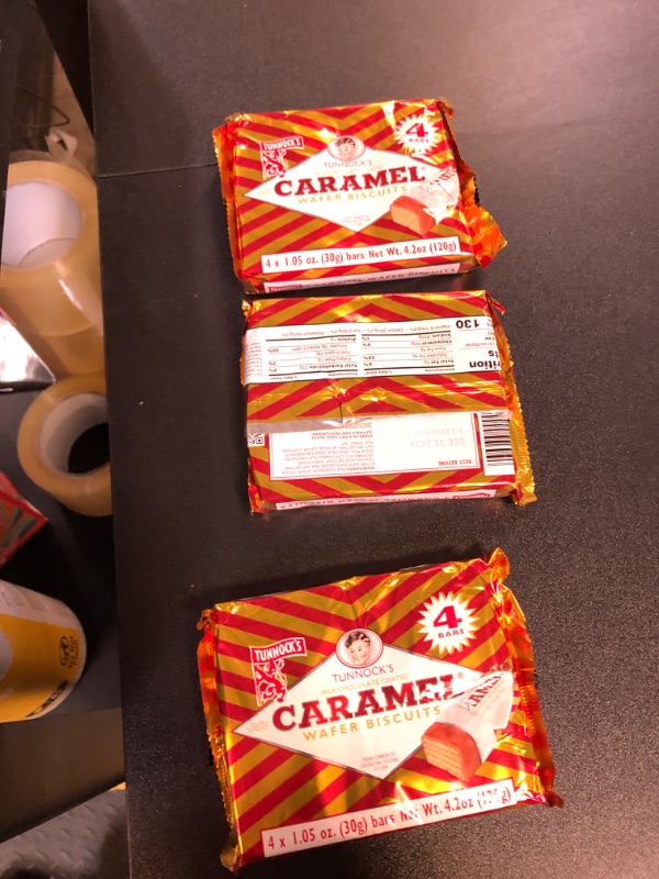 Photo 3 of 3 Tunnock's Tunnocks Real Milk Chocolate Caramel Wafer Biscuits. BB DEC 31 2024
