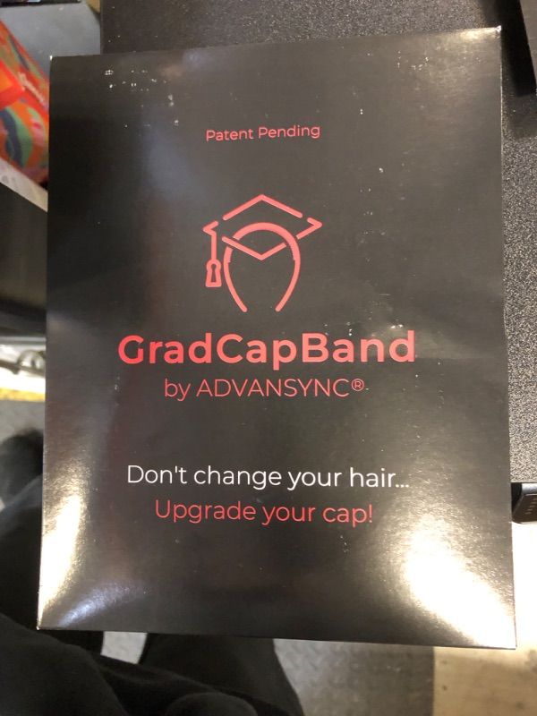 Photo 2 of ADVANSYNC GradCapBand Secures Your Graduation Cap. Don't Change Your Hair. Upgrade Your Cap Black