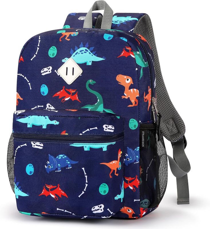 Photo 1 of STEAMEDBUN Kids Backpack for Boys 4-8: Boys Backpacks for Elementary School- Dinosaur Backpack - 15 inch Backpack for Kindergarten
