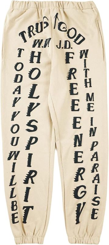 Photo 1 of HOLY KY Trousers Creative Text Printing Sports Outdoor Retro Casual Pants
