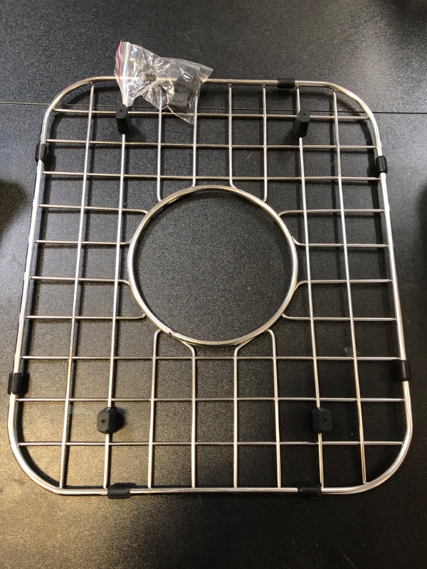 Photo 3 of 12x14 Sink Protectors for Kitchen Sink Stainless Steel, Metal Sink Grate for Bottom of Kitchen Sink, Sink Rack for Bottom of Sink 12x14, Sink Grids for Kitchen Sink