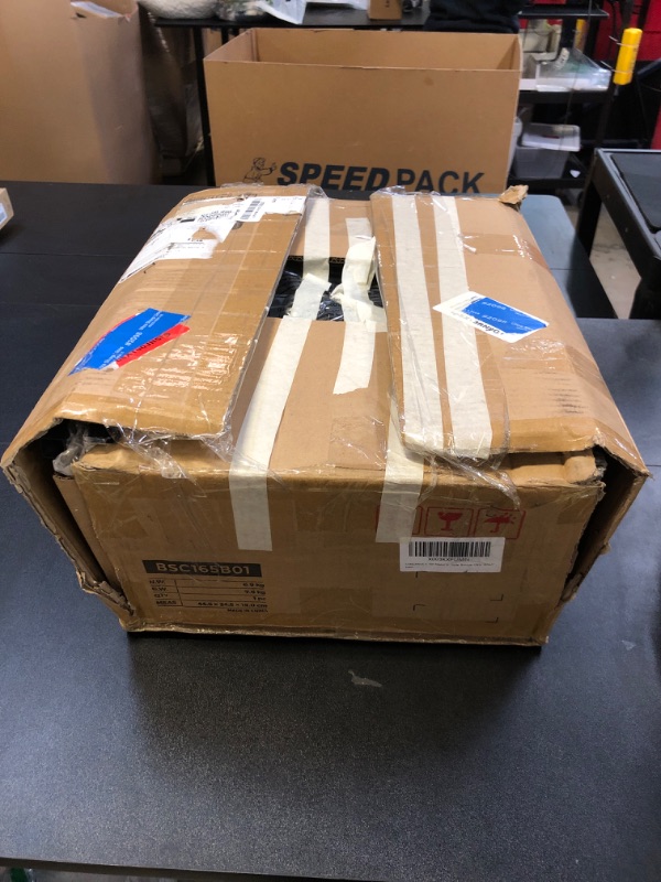 Photo 1 of SONGMICS 5-Tier Metal Storage Rack, Shelving Unit with X Side Frames, Dense Mesh, 12.6 x 23.6 x 57.3 Inches, for Entryway, Kitchen, Living Room, Bathroom, Industrial Style, Ink Black UBSC165B01