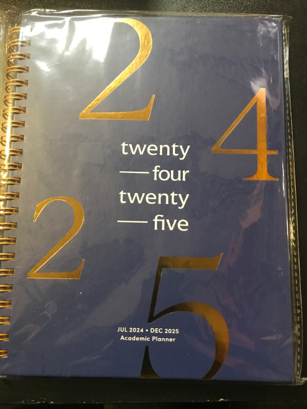 Photo 2 of Riley's Planner 2024-2025 Academic Year, 18-Month School Calendar 2024-2025 Planner Book Hardcover, Monthly and Weekly Student Planner, Notes Pages, Twin-Wire Binding (8 x 6 inch, Blue) pack of 8 