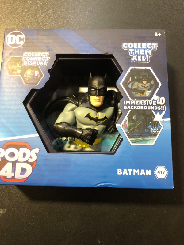Photo 1 of WOW! PODS 4D DC Batman Toy - Unique Connectable & Collectable Batman DC Action Figures - Wall or Shelf Display Toy Figure, Batman Action Figure, Easter Basket Stuffers, Batman Gifts for Men, DC Toys