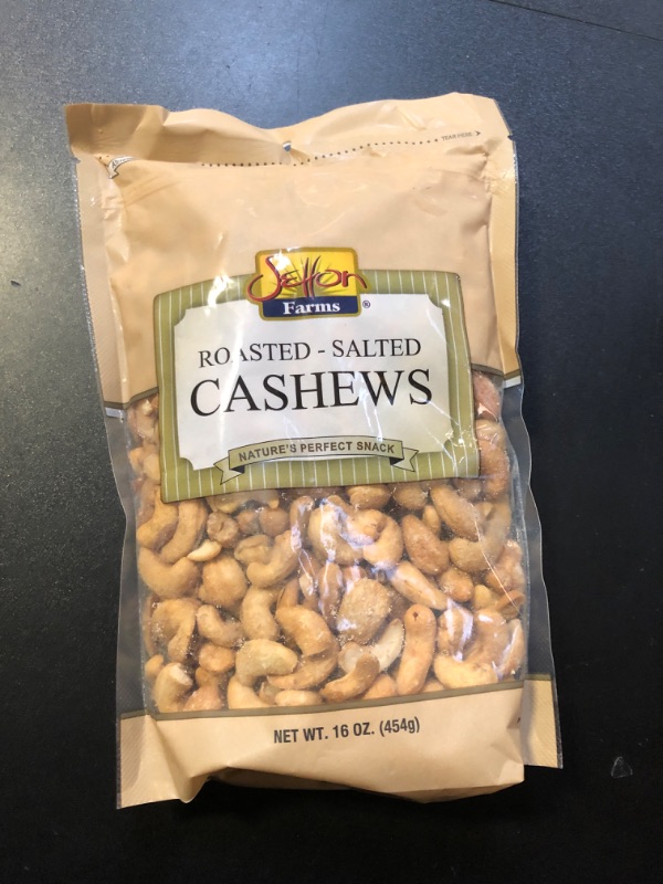 Photo 2 of exp 07/28/2025------Cashews Roasted Salted 1 Lb. Bag, Kosher