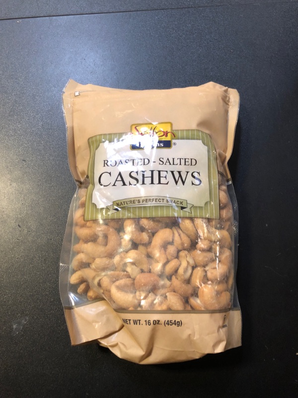 Photo 2 of Cashews Roasted Salted 1 Lb. Bag, Kosher exp 07/28/2025-------