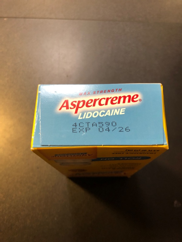 Photo 3 of Aspercreme Max Strength Lidocaine Pain Relief Cream 2.7 oz