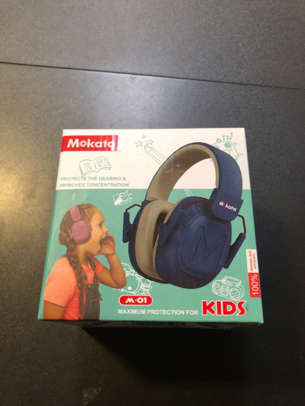 Photo 2 of Mokata Kids Noise Cancelling Headphones Ear Hearing Protection Earmuffs 25dB Adjustable For Child Pink