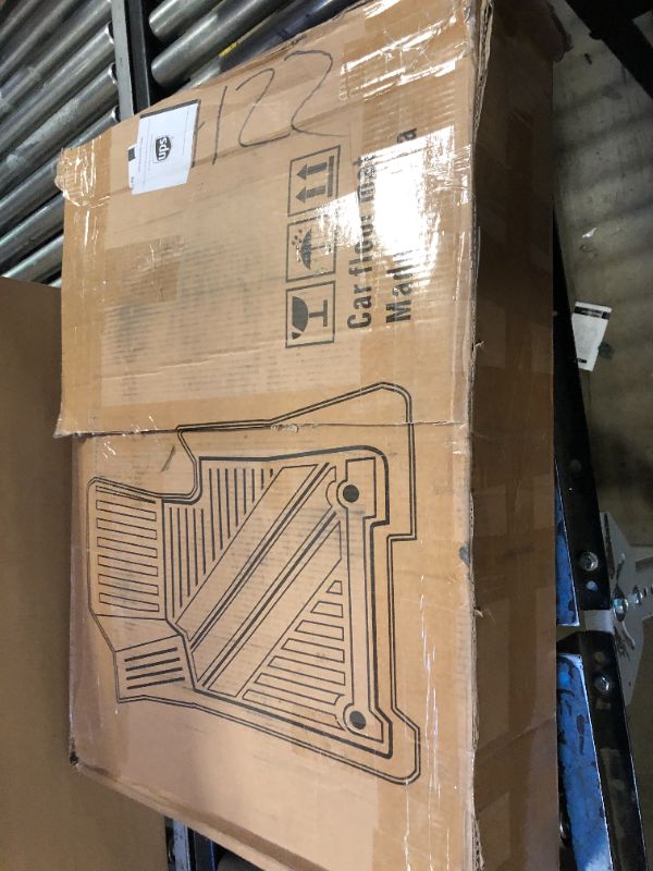 Photo 3 of for 2022-2024 Rivian R1S Floor Mats 3 Rows Cargo Liner 2nd 3rd Row Backrest Mats and Front Trunk Mat Upper & Lower Layer Set TPE Rubber Mats All Weather Accessories (for Rivian R1S Full Set 12 Mats)