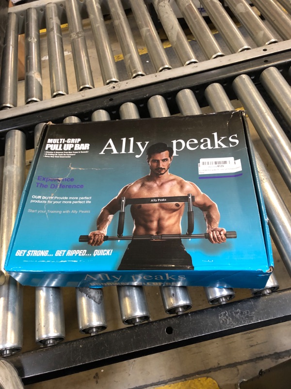 Photo 3 of Ally Peaks Pull Up Bar for Doorway Thickened Steel Max Limit 440 lbs Upper Body Fitness Workout Bar Multi-Grip Strength for Doorway Indoor Chin-Up Bar Fitness Trainer for Home Gym Portable